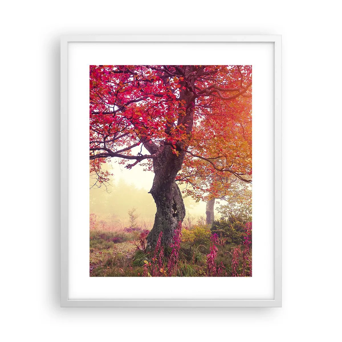 Affiche dans un cadre blanc - Poster - Frénésie de floraison - 40x50 cm