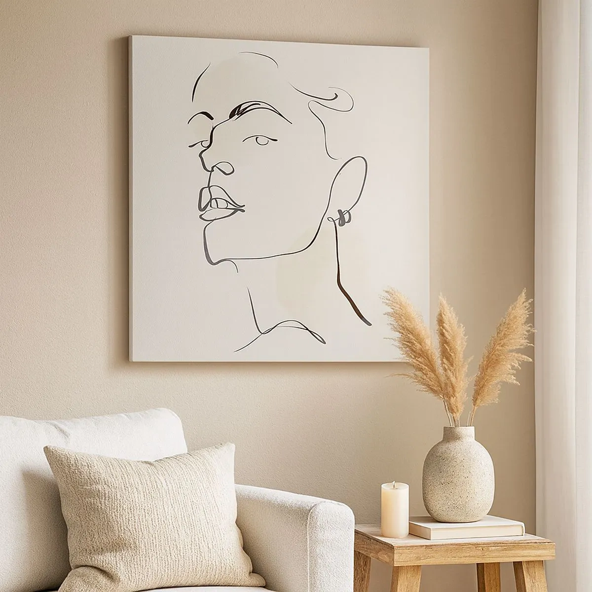 Impression sur toile - Image sur toile - Regard fier - 30x30 cm