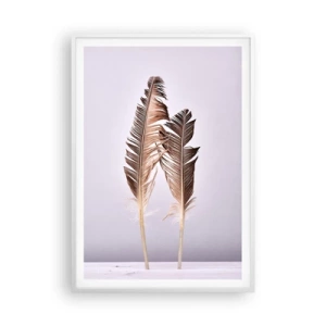 Affiche dans un cadre blanc - Poster - Face au néant - 70x100 cm