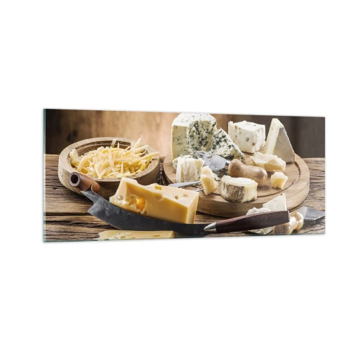 Impression sur verre - Image sur verre - Sourire au fromage - 100x40 cm