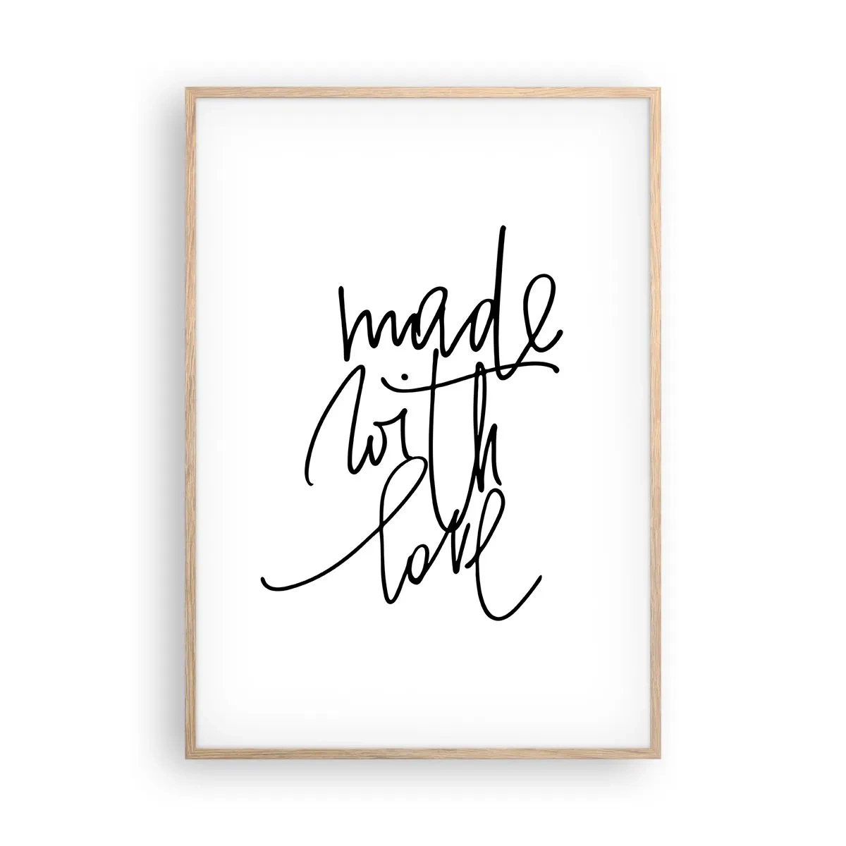 Affiche dans un chêne clair - Poster - La meilleure marque - 70x100 cm