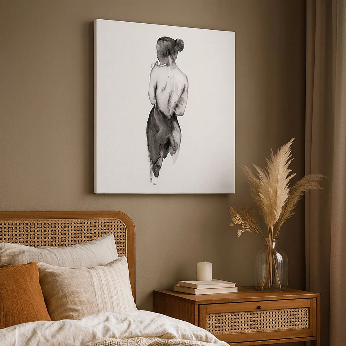 Impression sur toile - Image sur toile - Auprès d'elle, le monde disparaît - 30x30 cm