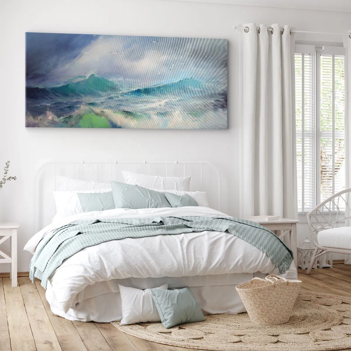 Impression sur toile - Image sur toile - "Le tourbillon hurlait de triomphe..." - 90x30 cm