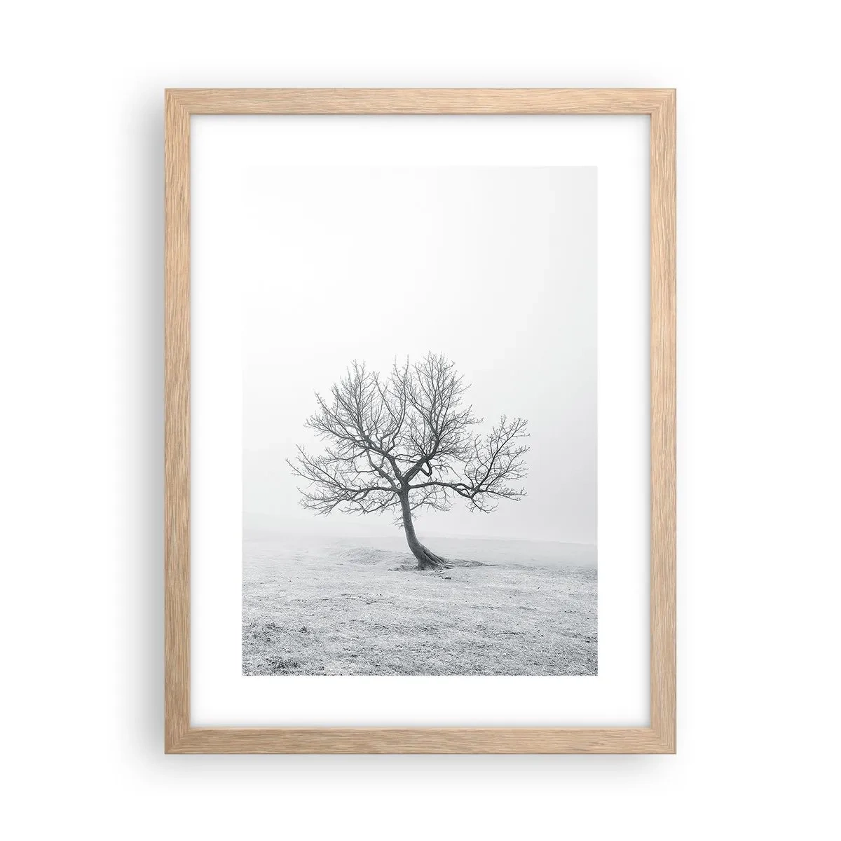 Affiche dans un chêne clair - Poster - Contre le néant - 30x40 cm
