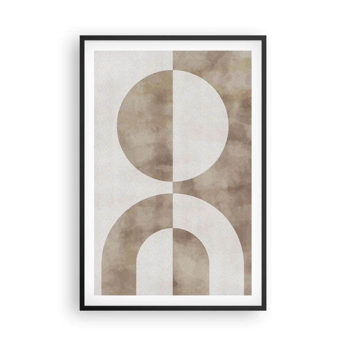 Affiche dans un cadre noir - Poster - Similitudes et différences - 61x91 cm