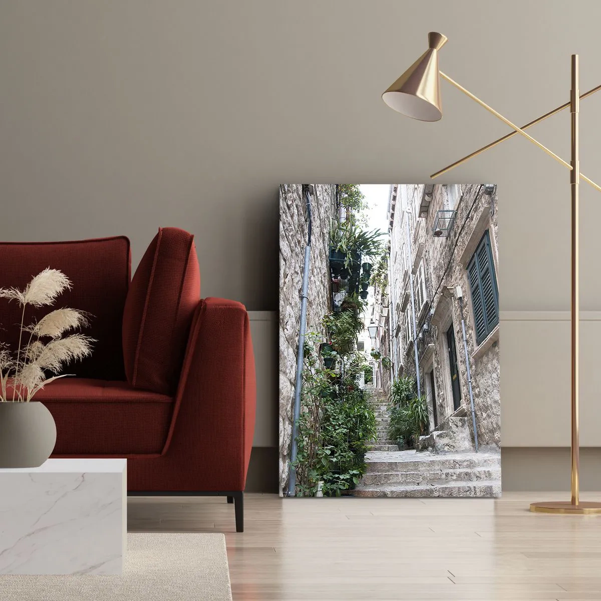 Impression sur toile - Image sur toile - Charme de la vieille ville - 70x100 cm