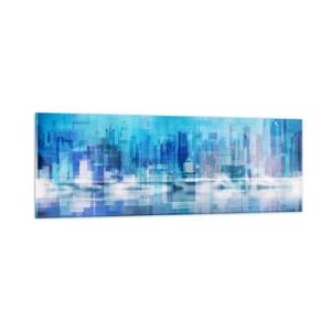 Impression sur verre - Image sur verre - Noyé dans le bleu - 90x30 cm