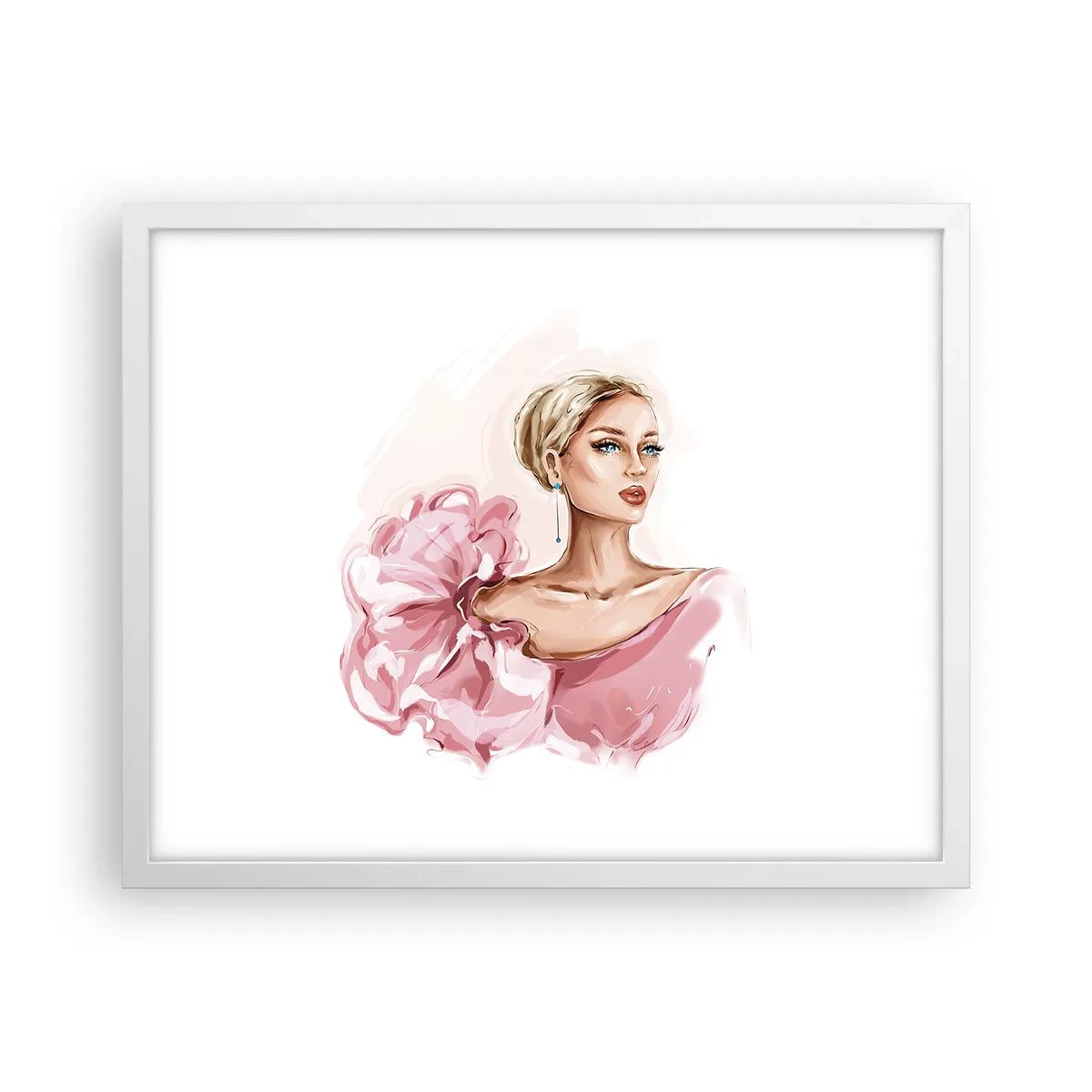 Affiche dans un cadre blanc - Poster - Comme peinte... - 50x40 cm