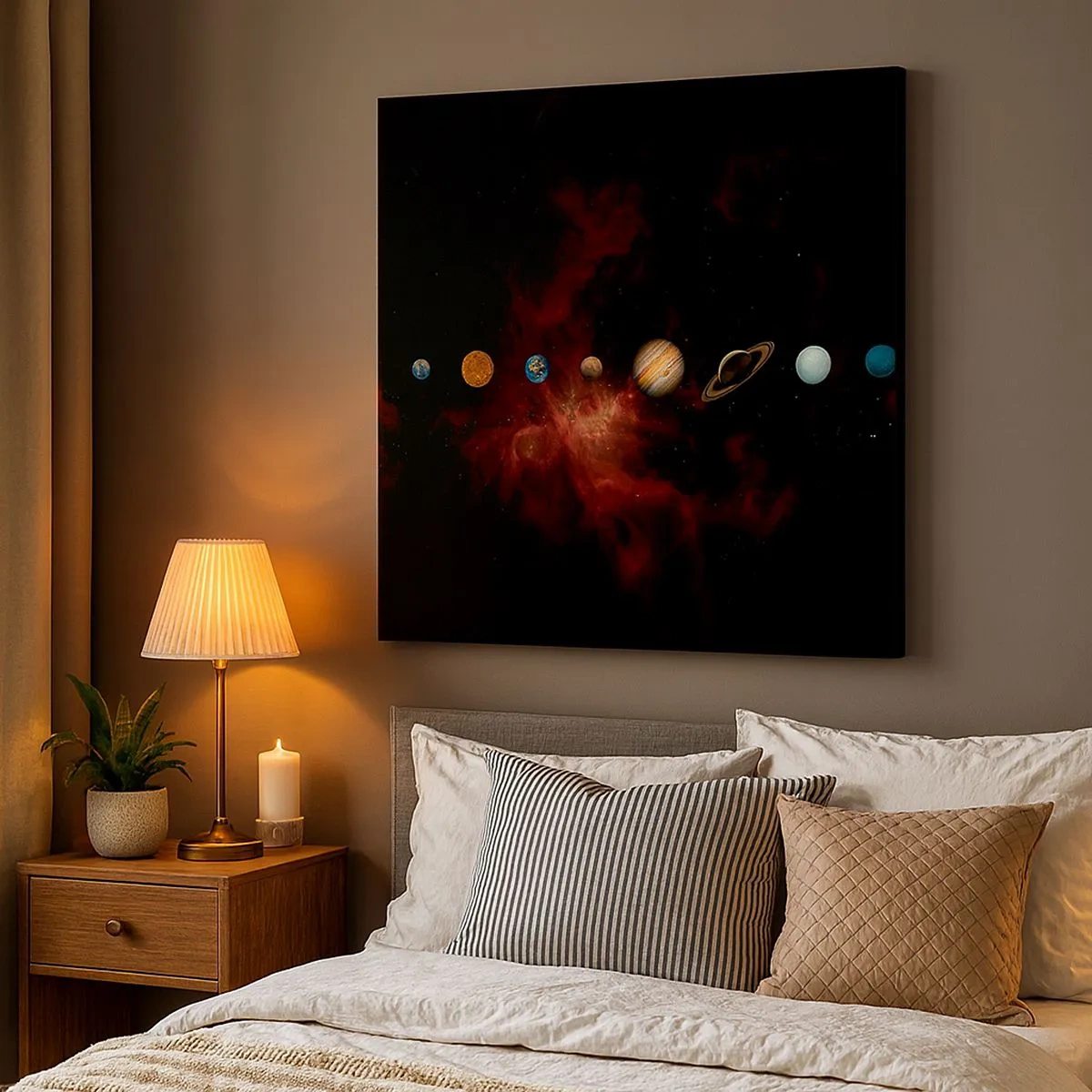 Impression sur toile - Image sur toile - Notre quartier - 30x30 cm