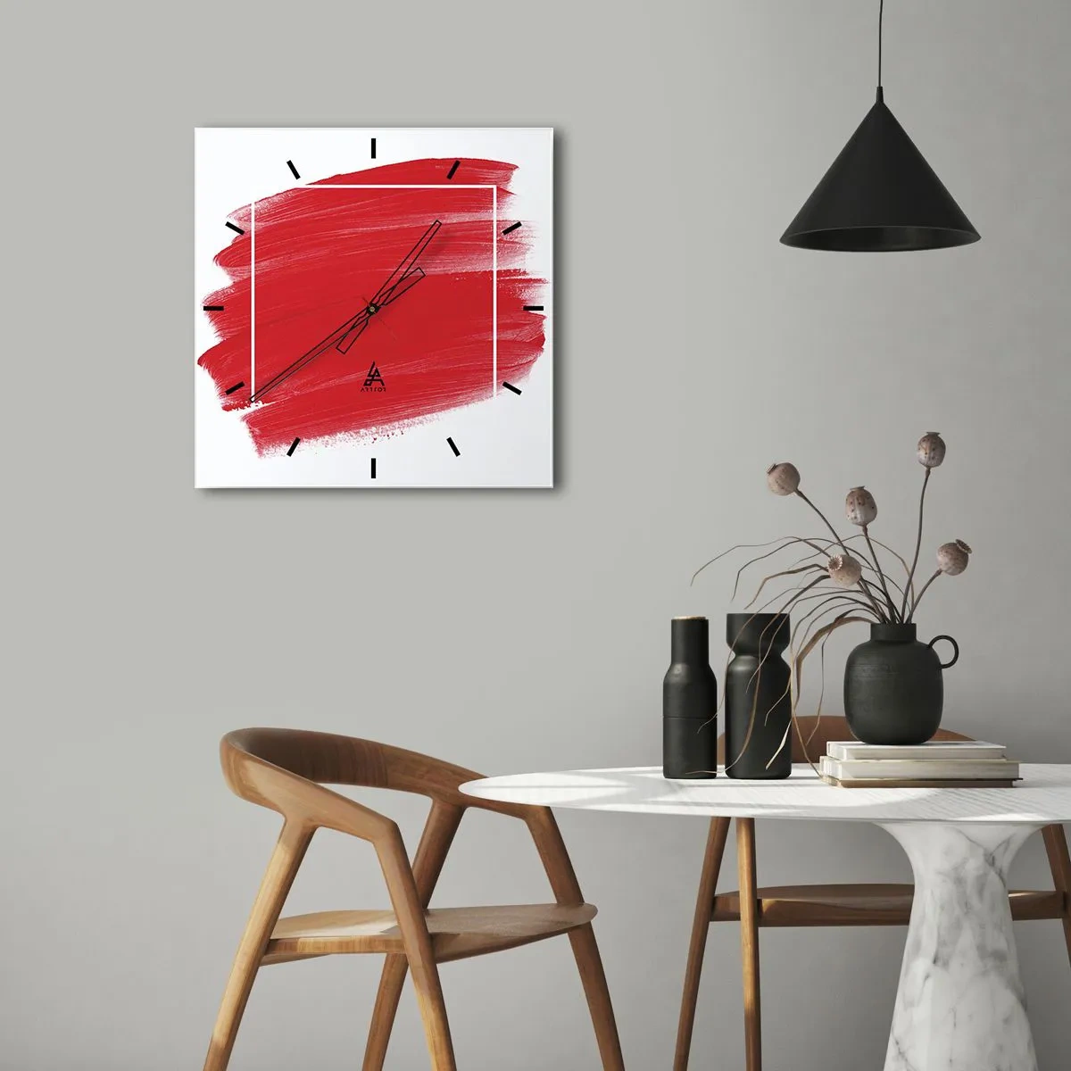 Horloge murale - Pendule murale - En dehors du cadre - 30x30 cm
