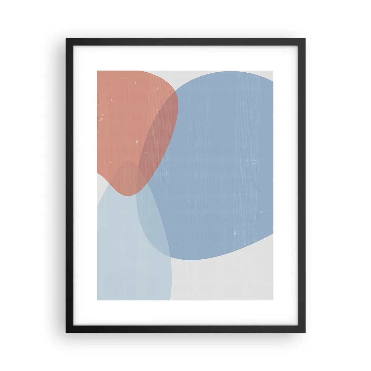 Affiche dans un cadre noir - Poster - Relations pastel - 40x50 cm