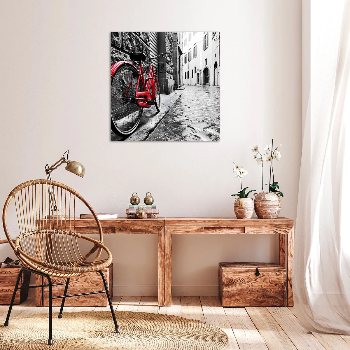 Impression sur toile - Image sur toile - La vraie beauté ne vieillit pas - 70x70 cm