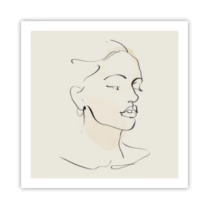 Affiche - Poster - Une ligne certaine - 60x60 cm