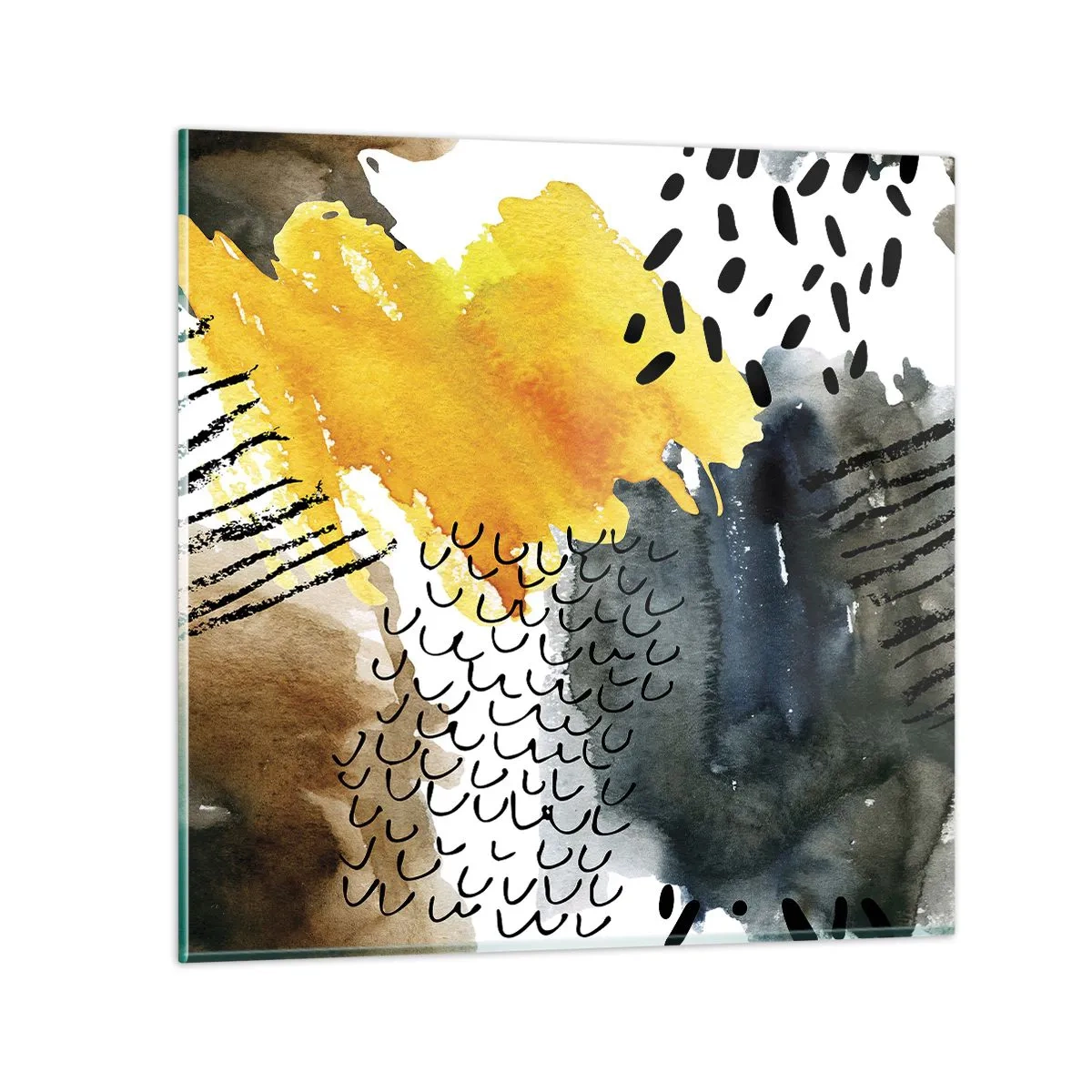 Impression sur verre - Image sur verre - Rencontre des éléments - 30x30 cm