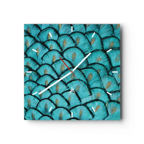 Horloge murale - Pendule murale - Le grand gala des plumes - 40x40 cm