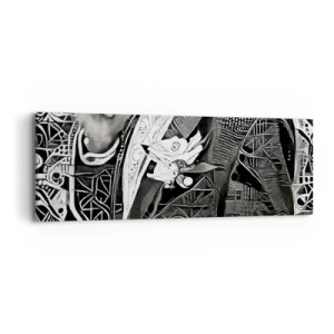 Impression sur toile - Image sur toile - Seulement en apparence un homme froid - 90x30 cm