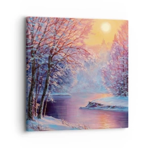 Impression sur toile - Image sur toile - Couleurs d'hiver - 30x30 cm