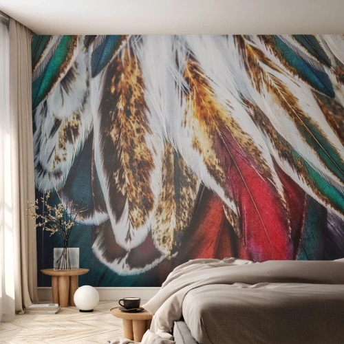 Papier Peint Photo Premium Canvas - Secrets de vol - Abstraction, Morceau, Bohème - 300x210 cm