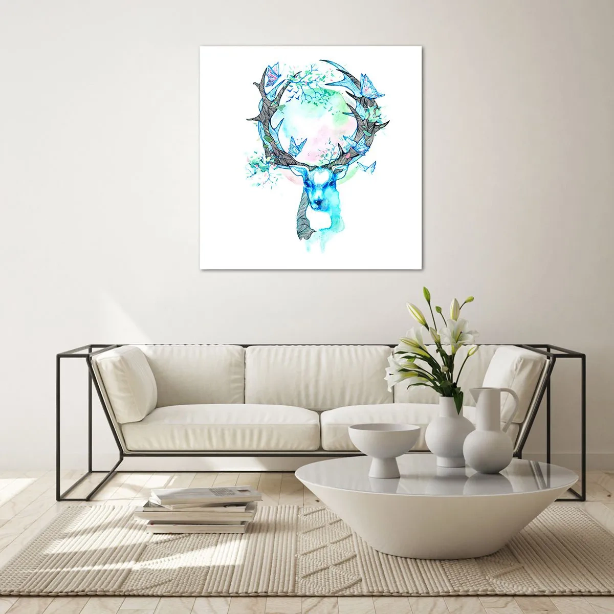 Impression sur verre - Image sur verre - La force et la délicatesse de la nature - 70x70 cm