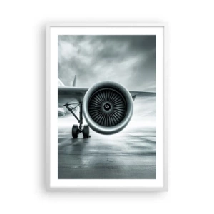 Affiche dans un cadre blanc - Poster - Sent la force! - 50x70 cm