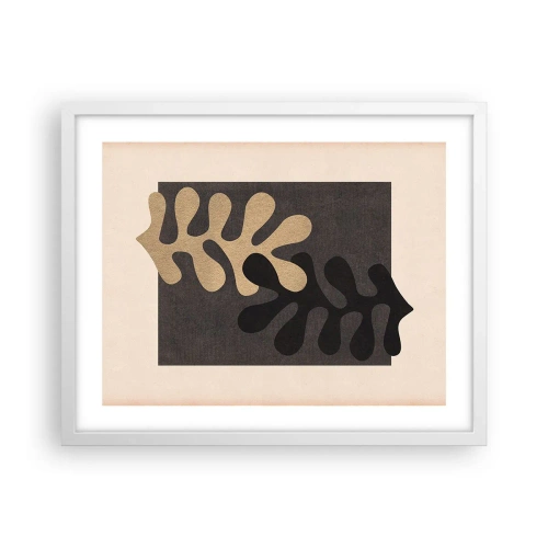 Affiche dans un cadre blanc - Poster - Absence et complément - 50x40 cm