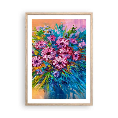 Affiche dans un chêne clair - Poster - Énergie de la vie - 50x70 cm