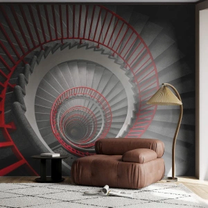 Papier Peint Photo Premium Canvas - Amusement architectural - Architecture, Escaliers, Industriel - 200x140 cm