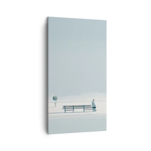 Impression sur toile - Image sur toile - Oui, j'attends. - 45x80 cm