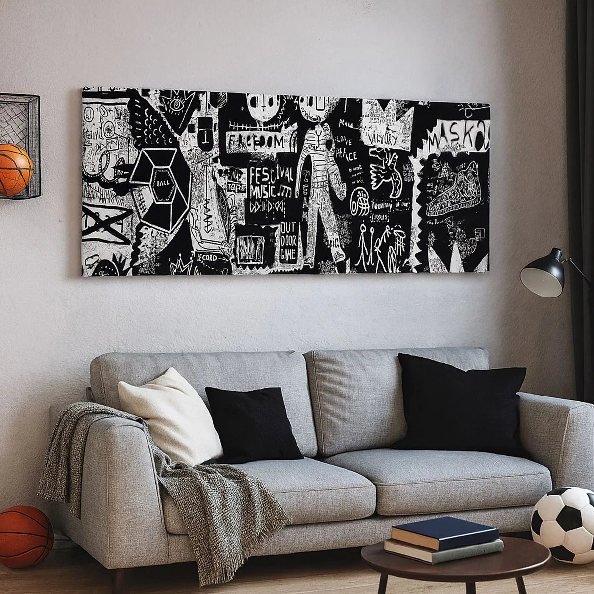 Impression sur toile - Image sur toile - Jeunesse spirituelle de loi et de joie - 100x40 cm