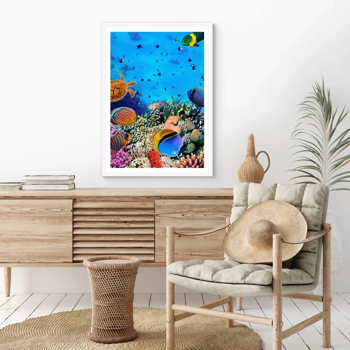 Affiche dans un cadre blanc - Poster - Et que sait-on de la vie… - 70x100 cm