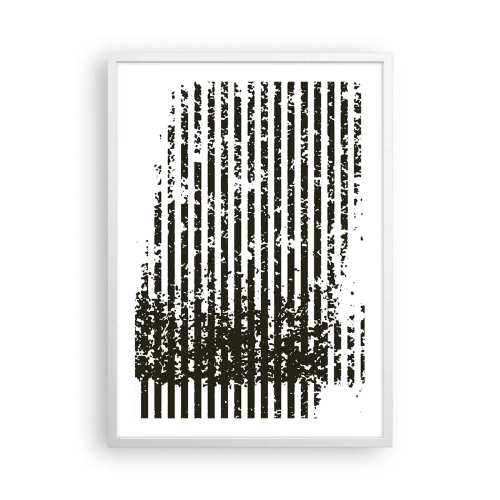 Affiche dans un cadre blanc - Poster - Rythme et bruissement - 50x70 cm