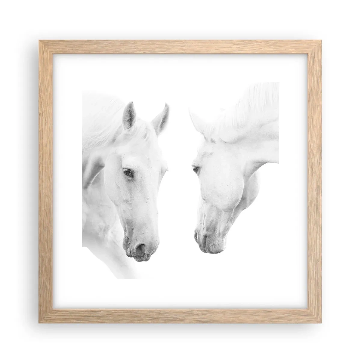 Affiche dans un chêne clair - Poster - Serait-ce de l’amitié? - 30x30 cm