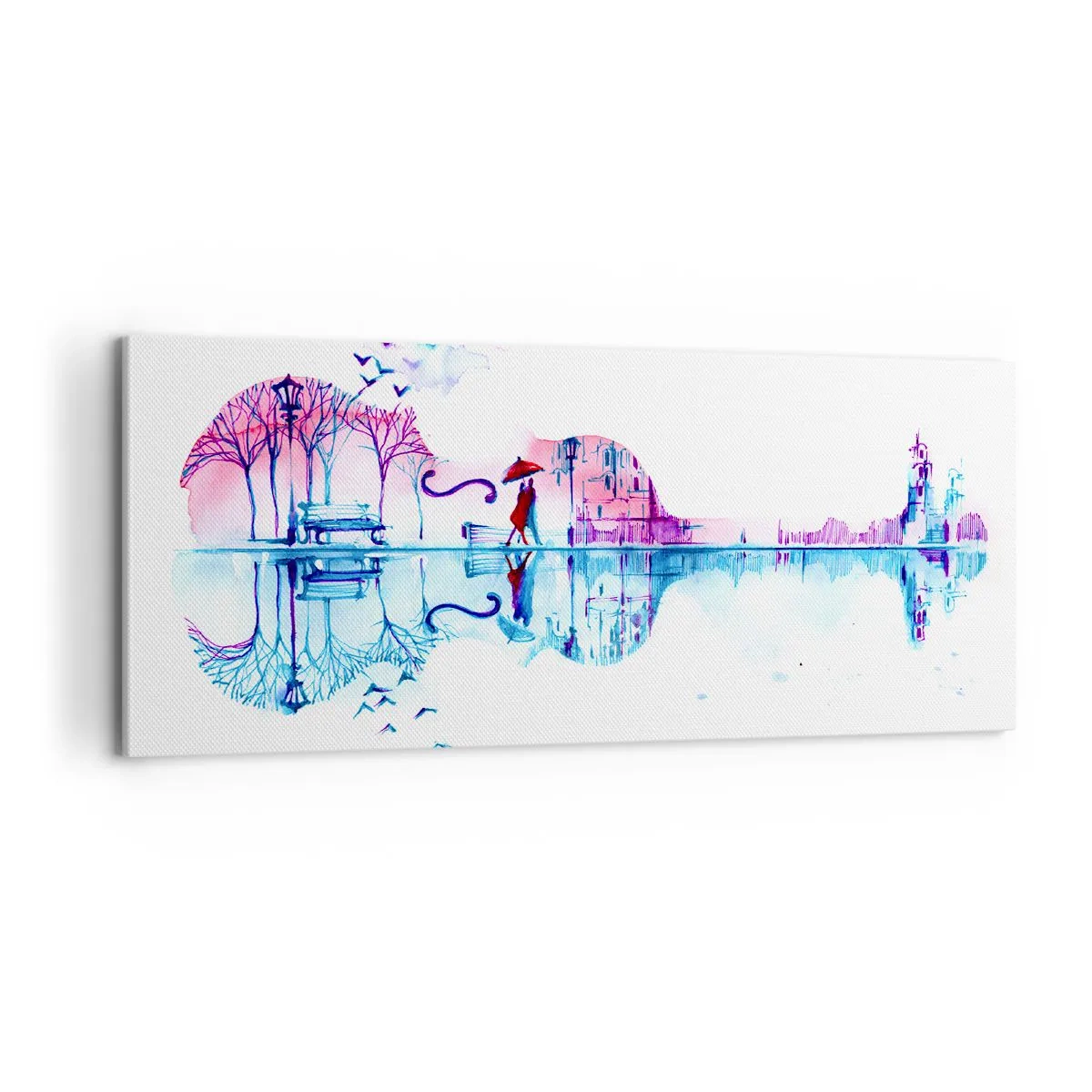 Impression sur toile - Image sur toile - Je vous apporterai de cantiques de pluie - 100x40 cm