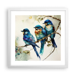 Affiche dans un cadre blanc - Poster - A-t-il été offensé ? - 40x40 cm