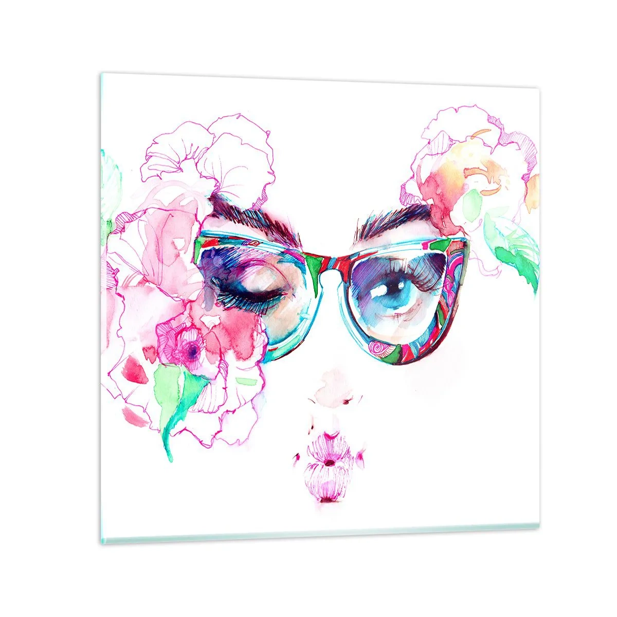 Impression sur verre - Image sur verre - Une promesse tentante - 30x30 cm