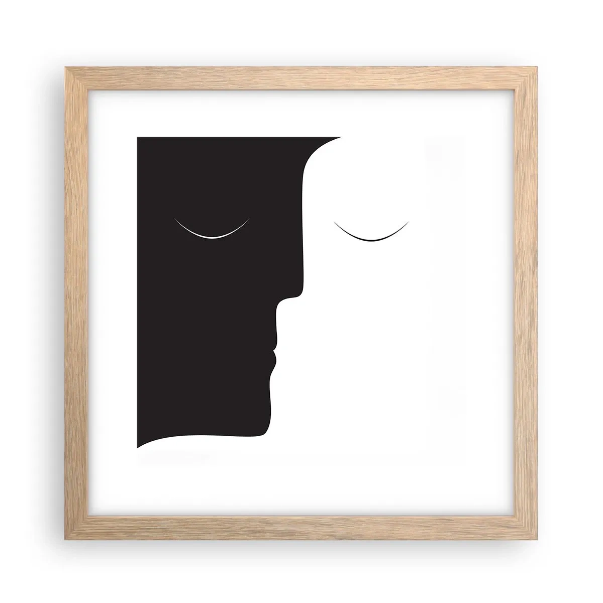 Affiche dans un chêne clair - Poster - Unité des contraires - 30x30 cm