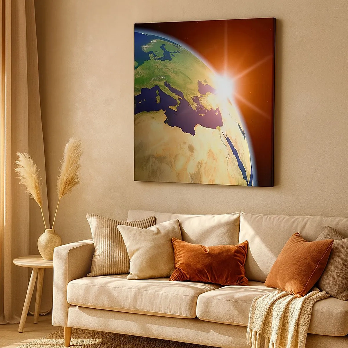 Impression sur toile - Image sur toile - Lever de soleil - 30x30 cm