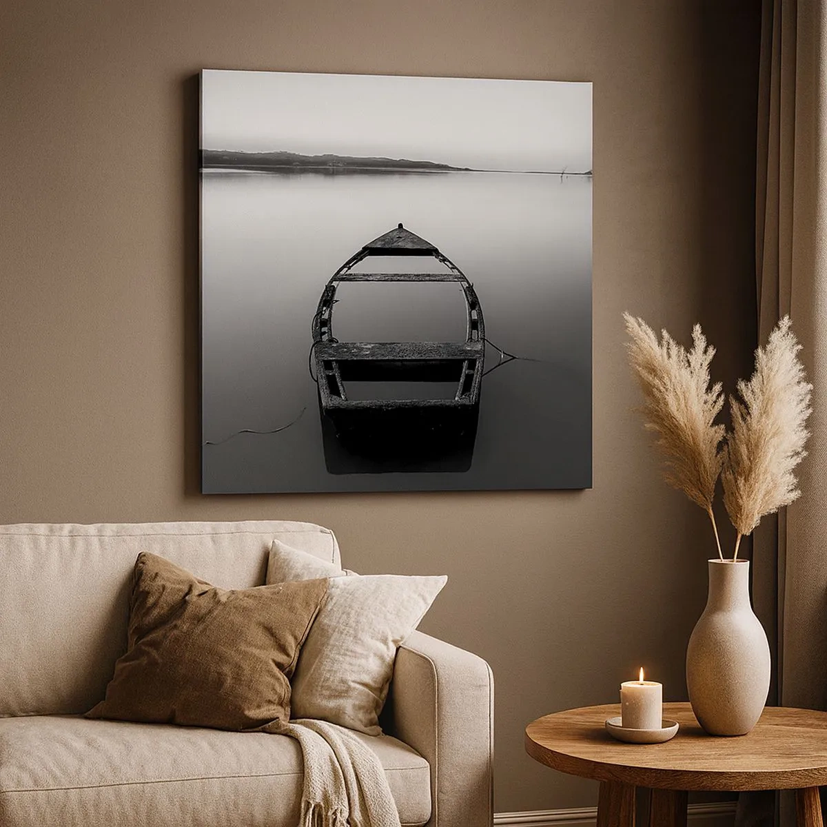 Impression sur toile - Image sur toile - Nostalgie et mélancolie - 30x30 cm