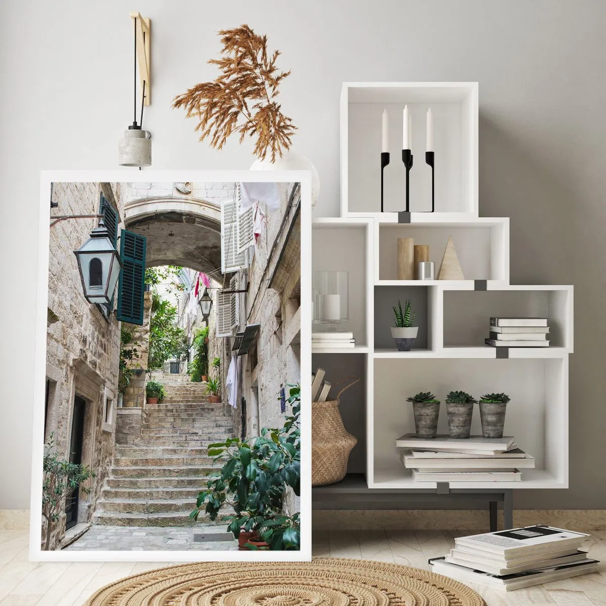 Affiche - Poster - Une charmante ruelle - 40x50 cm