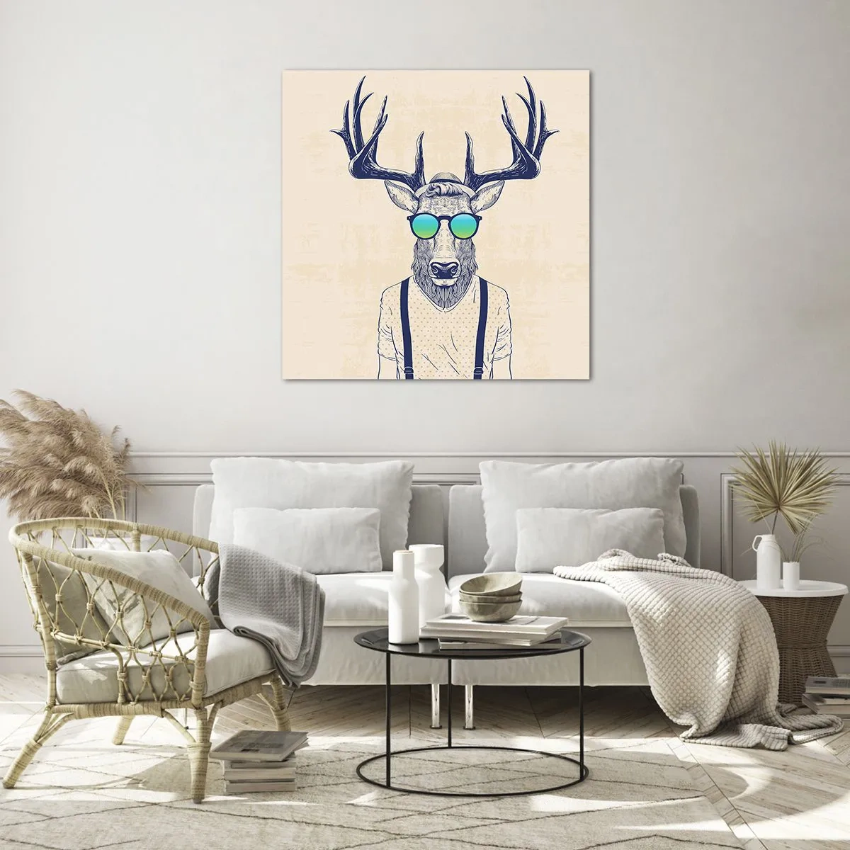 Impression sur verre - Image sur verre - A qui vous attendiez-vous ? - 30x30 cm