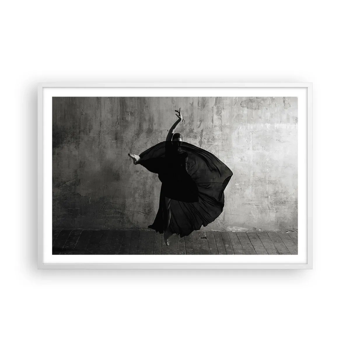 Affiche dans un cadre blanc - Poster - Pas plein de passion - 91x61 cm