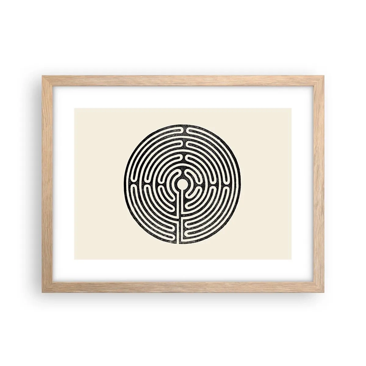 Affiche dans un chêne clair - Poster - Ordre mystérieux - 40x30 cm