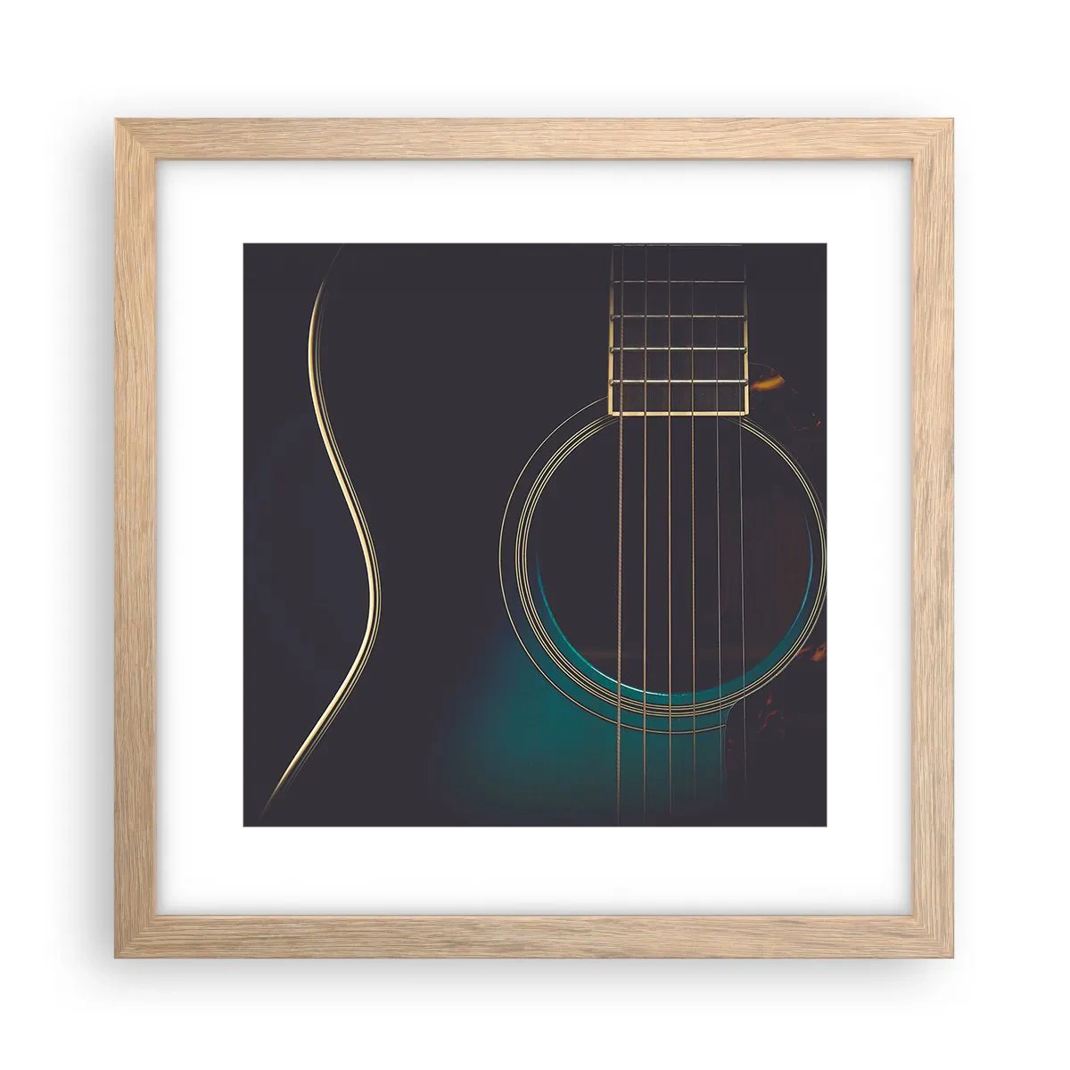 Affiche dans un chêne clair - Poster - Le calme avant la tempête - 30x30 cm