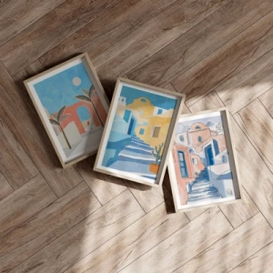 Affiche dans un chêne clair - Poster - Journée arabe - 50x70 cm