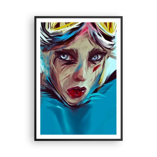 Affiche dans un cadre noir - Poster - Guerrière errante - 70x100 cm