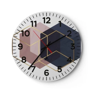 Horloge murale - Pendule murale - Le pouvoir de la simplicité - 30x30 cm