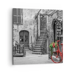 Impression sur toile - Image sur toile - Ruelle toscane - 50x50 cm