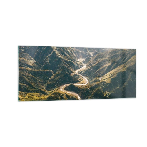 Impression sur verre - Image sur verre - Directement du coeur des montagnes - 100x40 cm