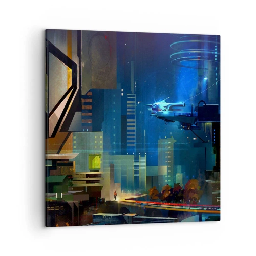 Impression sur toile - Image sur toile - Dans le futur proche - 50x50 cm