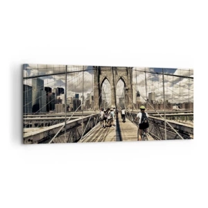 Impression sur toile - Image sur toile - Directement en plein coeur de la ville - 100x40 cm